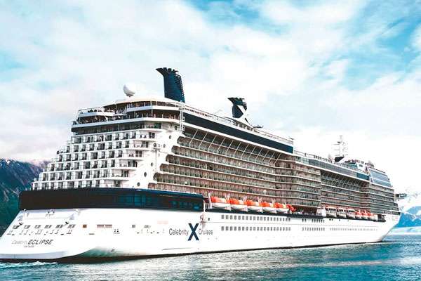 Disfrutando del paisaje patagónico en el crucero Celebrity